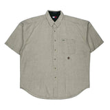 Tommy Hilfiger Short Sleeve Shirt - Large Beige Linen Blend
