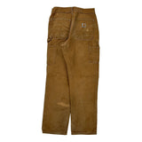 Carhartt Double Knee Carpenter Trousers - 30W 32L Brown Cotton