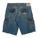 True Religion Denim Shorts - 28W US 4 Blue Denim