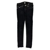 True Religion Skinny Jeans - 27W UK 6 Black Cotton