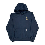 Carhartt Hoodie - Large Navy Cotton