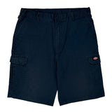 Dickies Cargo Shorts - 38W 10L Navy Polyester Blend