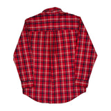 Chaps Ralph Lauren Checked Shirt - Medium Red Cotton
