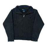 Age 6 Polo By Ralph Lauren 1/4 Zip - Medium Grey Cotton