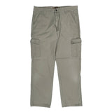 Wrangler Cargo Trousers - 36W 34L Grey Cotton