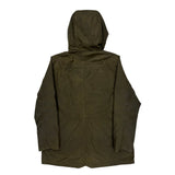 Barbour Wax Parka - Large Green Cotton