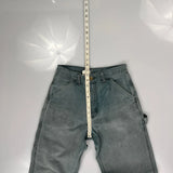 Carhartt Double Knee Carpenter Trousers - 27W UK 10 Grey Cotton