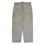 Levis Cargo Carpenter Trousers - 33W 27L Beige Cotton