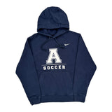 Nike College Hoodie - Large Navy Cotton
