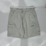 Wrangler Cargo Shorts - 34W 10L Grey Cotton