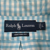 Ralph Lauren Checked Shirt - Large Blue Cotton