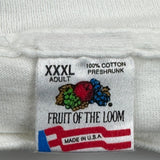 Racing Fruit Of The Loom Graphic T-Shirt - 3XL White Cotton