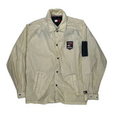 Tommy Jeans Spellout Windbreaker - Large Cream Polyester