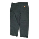 Carhartt Double Knee Carpenter Trousers - 38W 30L Black Cotton