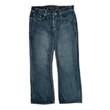 Helix Boot Cut Jeans - 34W 29L Blue Cotton
