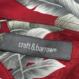 Croft & Barrow Floral Hawaiian Shirt - 2XL Red Cotton