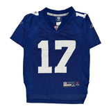 Age 8 Reebok New York Giants Football Jersey - Small Blue Polyester