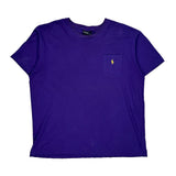 Polo By Ralph Lauren T-Shirt - Large Purple Cotton