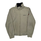 Tommy Hilfiger Spellout Harrington Jacket - Large Beige Polyester