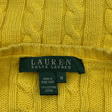 Ralph Lauren Sweater - Medium Yellow Cotton