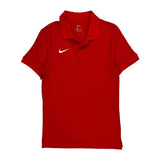 Nike Polo Shirt - Small Red Cotton