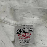 Sailing Oneita Graphic T-Shirt - XL White Cotton