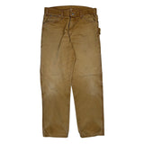 Dickies Carpenter Trousers - 34W 34L Brown Cotton