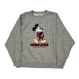 Mickey Mouse Disney Sweatshirt - Large Grey Cotton