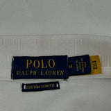 Polo By Ralph Lauren Slim Fit Polo Shirt - Medium White Cotton