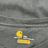 Carhartt Long Sleeve T-Shirt - 2XL Black Cotton