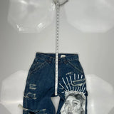 Levis Graphic Carpenter Jeans - 28W 30L Blue Cotton