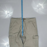 Wrangler Cargo Cargo Trousers - 36W 32L Beige Cotton