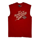 Benson Motorcycles Inc. Harley Davidson Graphic T-Shirt - Large Red Cotton