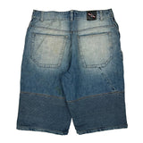 Phat Farm Denim Shorts - 36W 13L Blue Denim