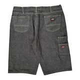 Dickies Denim Shorts - 40W 12L Grey Cotton