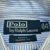 Polo By Ralph Lauren Striped Shirt - Large Blue Cotton