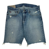Polo By Ralph Lauren Denim Shorts - 34W 11L Light Wash Denim