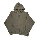 Made In USA Nike Center Swoosh Hoodie - 2XL Gray Cotton