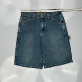 Lee Carpenter Shorts - 33W 12L Blue Denim
