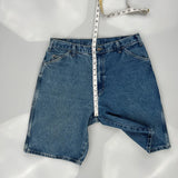 Dickies Denim Shorts - 34W 11L Blue Cotton
