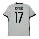 Germany National Team Adidas 2016-17 Home Boateng Football Shirt - Medium White Polyester