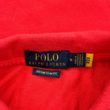 Polo By Ralph Lauren Slim Fit Polo Shirt - Medium Red Cotton