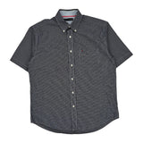 Tommy Hilfiger Short Sleeve Shirt - XL Grey Cotton