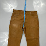 Dickies Carpenter Trousers - 36W 30L Brown Cotton Blend