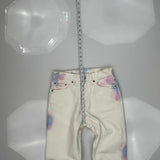 Levis 501 Tie-Dye Jeans - 28W 30L Multicoloured Cotton