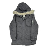 Timberland Parka - Large Grey Polyester