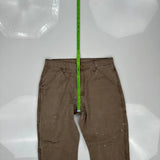 Wrangler Carpenter Trousers - 32W 30L Brown Cotton