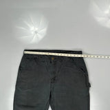 Carhartt Carpenter Trousers - 36W 34L Black Cotton