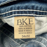 Bke Jeans - 36W 32L Dark Wash Cotton