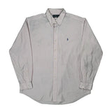 Ralph Lauren Striped Shirt - XL Pink Cotton